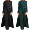 Vêtements ethniques Abaya Dubaï Luxe Femmes Non-douanes Produits Turquie Robes musulmanes Malaisie Plissée Robe à manches évasées Robe