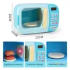 Kids Kitchen Toys Simulation Microwave Oven Educational Mini Food Pretend Play Cutting Role Playing Girls 240104