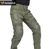 Idogear calças de combate g3 com joelheiras airsoft calças táticas militares cp gen3 faixa verde ct algodão poliéster 3201 240103