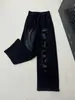 Designer Pants Women Brand Ubranie do kobiet jesienne spodnie Modne Logo Logo Girl Straight Leg Pants 03 stycznia