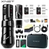 Xnet Flux Max Wireless Tattoo Machine Kit Rotary Tattoo Pen with Extra 2400MAh Power 40pcs Blandad tatueringskassett för tatueringskonst 240103