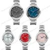 Ladies Watch Automatic Mechanical 33mm Red Dial 40mm Mens Watch WSBB0060 Leather Strap watchs282l