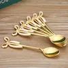 Gafflar Swan Fork Fruit Dessert Coffee Spoon Holder Hollow European Home Party Decoration Living Room Kitchen Table Seary