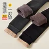 Girls Leggings Winter Pants for Kids Plus Velvet Teenager Leggins Warm Children Tights Thicken Panty Clothes 112years 240103