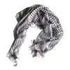 Sciarpe Quattro lati con frange Alla moda Grande Foulard arabo Shemagh Copricapo musulmano Scialle Kefiah Sciarpa araba Bandana Cofano Hijab