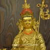 Estatuetas decorativas Tibet Budismo Guru Padmasambhava Rinpoche Buddha Bronze Gold Gilding Estátua