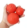 Jouets pour chiens à mâcher HOOPET jouet pour chien balle en caoutchouc résistant aux morsures jouet pour chiens chiot Teddy Pitbull couleur rouge balle solide S-XL fournitures pour animaux de compagnie