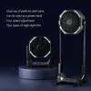 Electric Fans 8000mAh Telescopic Wireless Electric Fan Outdoor Camping Fan USB Charging Portable Emergency Power Bank 4-speed Camping Supplies YQ240104