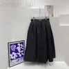 Basic & Casual Dresses designer High quality womens Pleated skirt Fashion nylon metal triangle full swing Z4R4