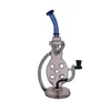 Fünf-Loch-Wasserpfeife Glasbong Recycler Rauchwasserpfeife Dab Rig 34 cm Höhe mit 14 mm Gelenk