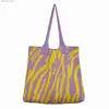 Abendtaschen Zebra-Print Umhängetasche Große kontrastfarbene gestreifte Tragetasche Baumwollstoff handgewebt Sommer Y2K Mode Schwarz-Weiß-Handtasche Q240104