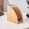 Boîte de rangement de cuisine en papier café, conteneurs de Bar, support de filtre, support en bois, bureau pour filtres