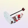 装飾的なオブジェクトの図形Jieme Creative Snowman Santa Claus Paper Towel Rackクリスマスギフトホームリビングルームデスクトップデコラティ