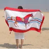 Écharpe de plage, serviette de plage de voyage, écharpe en soie imprimée, châle de protection solaire, écharpe en sergé, vente en gros d'usine, vente directe