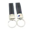 Per BMW M Sport E46 E39 E60 F30 E90 F10 F30 E36 X5 E53 E30 E34 X1 X3 Car styling Portachiavi in pelle cromata Portachiavi Portachiavi3301480