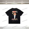 Xinxinbuy 2024 Mannen Designer Tee T-shirt Parijs Torch Afdrukken Ronde Hals Korte Mouw Katoen Vrouwen Zwart Grijs Rood S-3XL