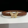Cinture Cintura da donna Moda Farfalla Fibbia in metallo Alta qualità 2,3 cm Pezzi di lusso