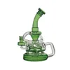 Peculiar Hookahs Glasbong Recycler Rauchwasserpfeife Dab Rig 21 cm Höhe mit 14 mm Gelenk