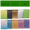 4 tailles 200 pièces Couleur Matt refermable zip mylar sac alimentaire rangement en aluminium sacs en aluminium plasticpouch en stock mvbae