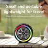Bluetooth Shower Speaker, Portable Wireless Bluetooth 5.3 Speakers Tire New Design 360° Stunning Sound with LED RGB Light for travel Black