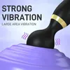 Двуглавый вибратор для женщин, 20 частот, G-точка, оргазмическая мастурбация, массажная палочка, клиторальный вибратор, сексуальные товары для взрослых 231129