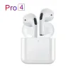 Pro 4 TWS Trådlösa hörlurar Bluetooth -hörlurar Eörnägg Kompatibel 5.0 Vattentät headset med MIC Pro4 öronsnäckor
