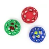 Dog Toys Chews Cat Dog Toy Hollow Ball TPR Plastic Bite Resistant Elastic Rubber Molar Ball Bell Training Pet Ball Puppy Interactive Dog Toys