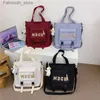 Вечерние сумки в японском стиле, студенческая сумка на плечо, женские кошельки и сумки с буквенным принтом, новые сумки через плечо, женские сумки-портфели Q240105