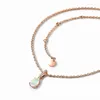 Chains European And American Retro Water Droplets Moonlight Stone Pendant Rose Gold Necklace Female Niche Design Fashionable Jewelry