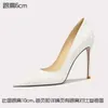 Dress Shoes Spring And Summer Fabric Pointed Shallow Mouth Single Thin High Heels Banquet Large Small Women Wedding Shoe