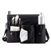 Rownyeon Make-up-Künstler-Tasche, Studiotasche, Hüfttasche, Pinsel-Aufbewahrung für Make-up-Künstler, Friseur, mit Taschentuch, Bürstenhalter 240104