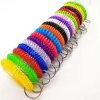 Bobine de poignet en spirale à ressort colorée, bobine Flexible en spirale, porte-clés, chaîne, étiquette pour salle de sport, piscine, cadeau de fête ZZ