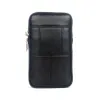 Mode hommes en cuir véritable Fanny taille sac téléphone portable porte-monnaie poche ceinture Bum pochette MaleMilitary Pack 240103