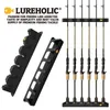 Accessories Lureholic Fishing Vertical 6rod Rack Fishing Pole Holder Rod Holders Wall Mount Modular for Garage