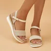 Sandaler Summer Women's Shoes 2024 Fashion Light Platform Roman Plus Size 43 Casual Ladies Wedges
