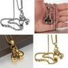 Pendant Necklaces Top Stainless Steel Boxing Glove Necklace Chain Pair For Men Boys Fashion Sport Fitness Jewelry