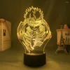 Night Lights Anime Jujutsu Kaisen Led Light Satoru Gojo For Kid Bedroom Decor Nightlight Friend Birthday Gift Manga Lamp