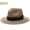 Hommes grande taille Fedora mâle été casquette de soleil adulte Panama chapeau chapeaux de paille 5557 cm 5860 cm 240103