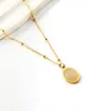 Pendant Necklaces INS Metal Necklace Women's European And American Fashion Bohemian Color Zircon Cold Picked Exquisite Feeling