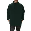 Herenhoodies Zware sweatshirts Herfst- en wintermode sweatshirt Casual losse effen heren V-notch pullover fleece