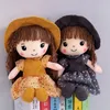 45 cm Princess Doll fyllda leksaker Plush Dolls Kids For Girls Children Kawaii Baby Cartoon Soft 240104