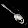 Coffee Novelty Spoon Creative Stainless Steel Sugar Skull Tea Spoons C110 BJ s