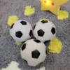 Dog Toys Chews 2.5 inches Pet Dog Rubber Football Ball Small Toys for Dog Chewing Toy Squeaker Toy Ball For Small Dog Training Product Supplies