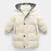 Enfants Manteaux Bébé Garçons Vestes Mode Filles Chaudes À Capuchon Combinaison De Neige Pour 3-10Y Adolescents Enfants Épais Longs Vêtements D'extérieur Enfants Vêtements D'hiver 240103