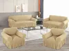 Chair Covers Skirt Corner Sofa Cover Breathable Stretch Chaise Lounge For Home Living Room Garden Furniture Protector