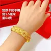 Vergulde 100% echt goud 24k pure armband liufu Wanzu echte armband 99 vrouwelijke klassieke Allstar voor familie 18k juweel 240103