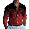 Men's Casual Shirts Shirt Daily Gift Holiday Long Sleeve Mens Party T Dress Up Polyester Printed Brand