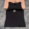 Gilet tricoté d'été pour femmes, débardeur Sexy brodé avec lettres brodées de styliste, hauts sans manche