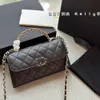 Chanells Phone CC Channelbags Womens Designer Handle Mobile Bag New Chain Bag One ombro versátil Bolsa Crossbody
