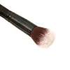 Pinceaux de maquillage professionnels, manche en bois noir, pour fond de teint, outil de Blush, 1 paquet